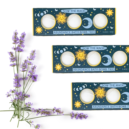 Bath Bomb Trio ~ Moon Phase Abundance