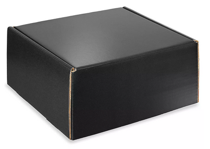 Gift Box ~ Black with Crinkle Tissue